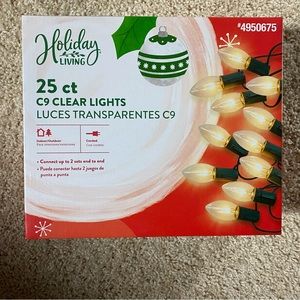 25ct Clear C9 Christmas Light Bulbs